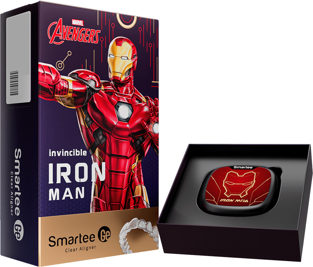 Smartee Clear Aligner Iron Man 製品パッケージ